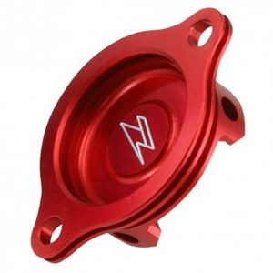 TAPA FILTRO DE ACEITE ZETA HONDA CRF250 R 04-09 CRF250 X 04-17 ROJO