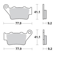 PASTILLAS MOTO-MASTER TRASERAS TM RACING 125 / 250 / 300-CROSS / ENDURO’95/00