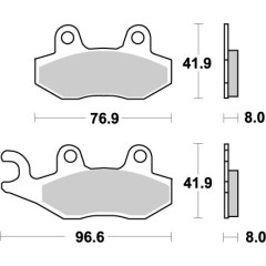PASTILLAS MOTO-MASTER TRASERAS SUZUKI RM-125’89/95