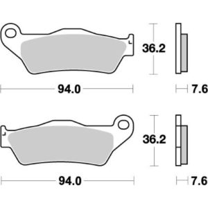 PASTILLAS MOTO-MASTER DELANTERAS GAS GAS 125’01/11 + MC/EC250’01/17
