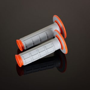 PUÑOS RENTHAL G155 DOBLE COMPUESTO GRIS/NARANJA