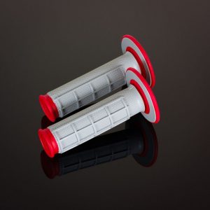 PUÑOS RENTHAL G156 DOBLE COMPUESTO GRIS/ROJO