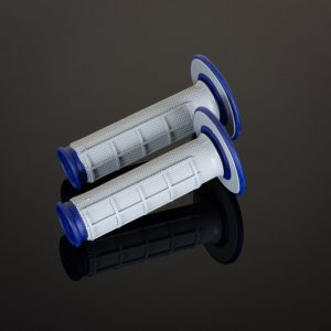 PUÑOS RENTHAL G157 DOBLE COMPUESTO GRIS/AZUL