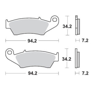 PASTILLAS MOTO-MASTER DELANTERAS BETA RR-250ENDURO + RR-400ENDURO + RR-450ENDURO + RR-520ENDURO