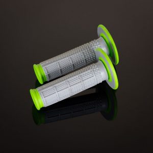 PUÑOS RENTHAL G193 DOBLE COMPUESTO TAPERED GRIS/VERDE