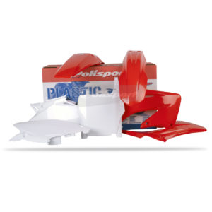 KIT PLASTICOS POLISPORT HONDA CR 125 2T ROJO