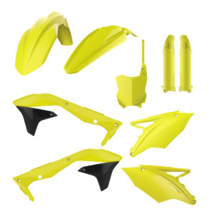 KIT PLASTICOS POLISPORT KAWASAKI KXF 450 18-19 FLUOR