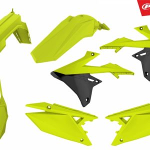 KIT PLASTICOS POLISPORT YAMAHA YZF 250 2019 YZF 450 18-19 FLUOR