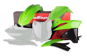 KIT PLASTICOS POLISPORT KAWASAKI KX250F VERDE