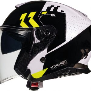 CASCO MT HELMETS THUNDER 3 SV JET VENUS AMARILLO PERLA BRILLO