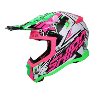 CASCO SHIRO MX-917 THUNDER III ROSA