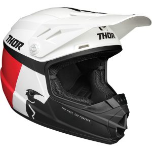 CASCO THOR SECTOR RACER WHITE/RED/BLUE NIÑO