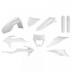 KIT PLASTICOS POLISPORT KTM EXC/EXC-F 19-21 BLANCO