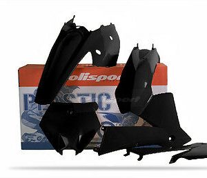 KIT PLASTICOS POLISPORT KTM SX 03-04 NEGRO