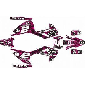 KIT ADHESIVOS HUSQVARNA TE/FE 17-19 GRUNGE NEGRO ROSA