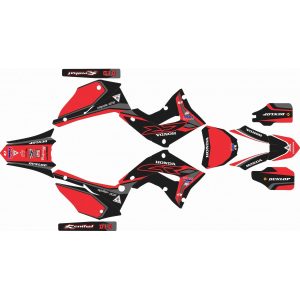 KIT Adhesivos CR125/250 02-08 Restyling-Polisport-EDITION-ROJO