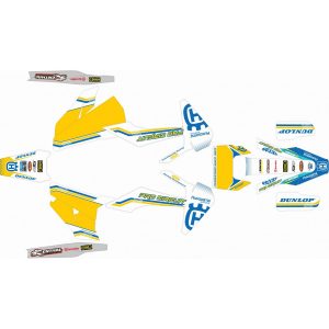 KIT ADHESIVOS HUSQVARNA TE/FE 20-21 PROCIRCUIT AMARILLO