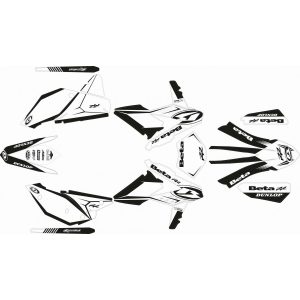 KIT ADHESIVOS BETA RR 14-17 BLANCO NEGRO