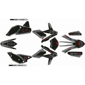 KIT ADHESIVOS BETA RR 14-17 NEGRO GRIS