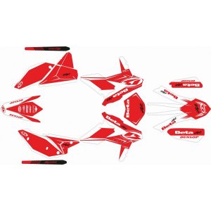 KIT ADHESIVOS BETA RR 14-17 ROJO BLANCO