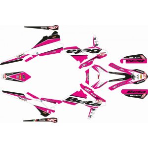 KIT ADHESIVOS BETA RR 18-19 FUSIA NEGRO