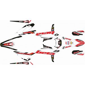 KIT ADHESIVOS BETA RR 20-21 NEGRO BLANCO