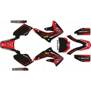 KIT ADHESIVOS HONDA CR 85 03-07 AGRESIVE