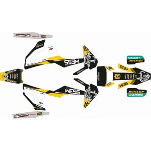 KIT ADHESIVOS HUSQVARNA TE/FE 20-21 WES AMARILLO