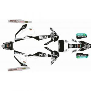 KIT ADHESIVOS HUSQVARNA TE/FE 20-21 WES BLANCO