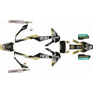 KIT ADHESIVOS HUSQVARNA TE/FE 20-21 WES MARRON