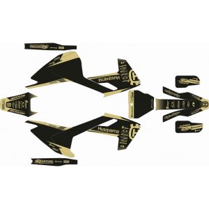 KIT ADHESIVOS HUSQVARNA TC/FC 16-18 NEGRO MARRÓN