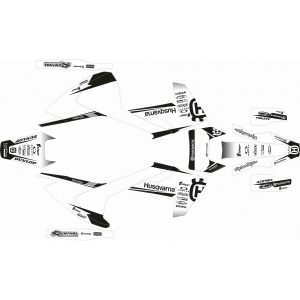 KIT ADHESIVOS HUSQVARNA TE/FE 17-19 BLANCO NEGRO