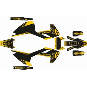 KIT ADHESIVOS HUSQVARNA TE/FE 17-19 NEGRO AMARILLO RETRO