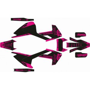 KIT ADHESIVOS HUSQVARNA TE/FE 17-19 NEGRO ROSA