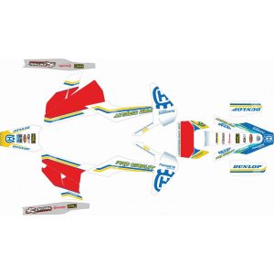 KIT ADHESIVOS HUSQVARNA TE/FE 20-21 PROCIRCUIT ROJO