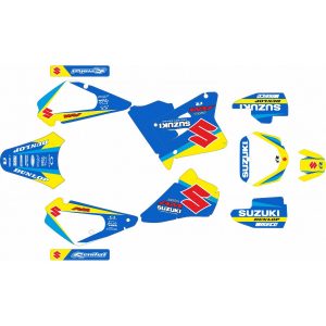 KIT ADHESIVOS SUZUKI RM 85 02-21 AZUL