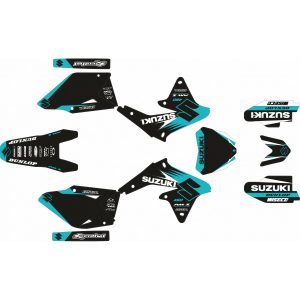 KIT-ADHESIVOS-SUZUKI-RMZ-450 08-17 NEGRO-BLANCO-CIAN