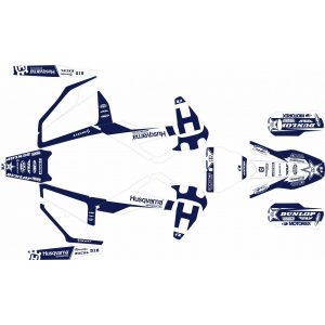 KIT Adhesivos HUSQVARNA FC/TC 19-20 AZUL BLANCO