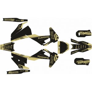 KIT Adhesivos HUSQVARNA FC/TC 19-20 NEGRO MARRON