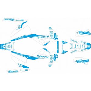 KIT ADHESIVOS HUSQVARNA TE/FE 20-21 BLANCO CIAN