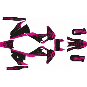 KIT ADHESIVOS HUSQVARNA TE/FE 20-21 NEGRO FUSIA