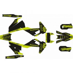 KIT ADHESIVOS HUSQVARNA TE/FE 20-21 NEGRO LIMA