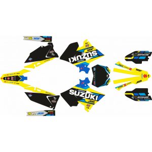 KIT ADHESIVOS SUZUKI RM125-250-Restyled-Polisport-Negro