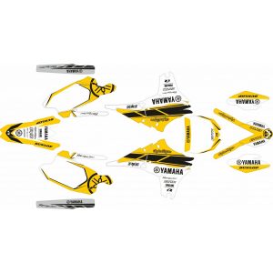 KIT Adhesivos YAMAHA YZF 450 10-13 AMARILLO RETRO