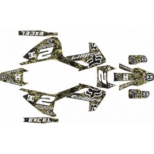 KIT ADHESIVOS HUSQVARNA TE/FE 17-19 GRUNGE NEGRO MARRON