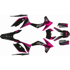 KIT ADHESIVOS KTM EXC 12-13 FUSIA / NEGRO