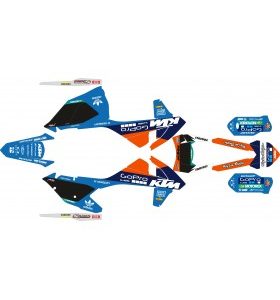 KIT Adhesivos KTM EXC 17-19 GOPRO NEGRO