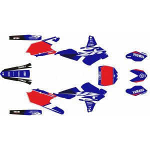KIT Adhesivos YAMAHA YZF 250 14-18 YZF450 14-17 AZUL