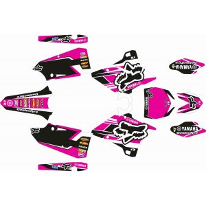 KIT ADHESIVOS YZ 125/250 Restyling Polisport 02-14 "FOX-PINK"