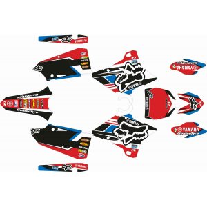 KIT ADHESIVOS YZ 125/250 Restyling Polisport 02-14 "FOX-ROJO"